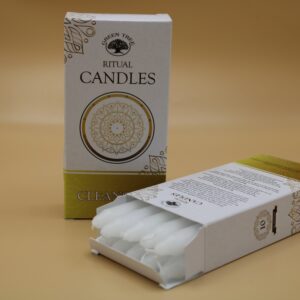 Witte ritueel kaarsen