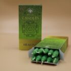 groene rituele kaarsen