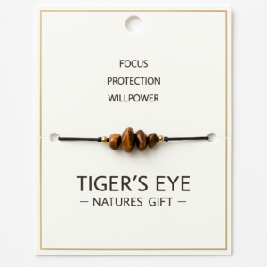 tijger oog armband natuursteen met verstelbaar koord