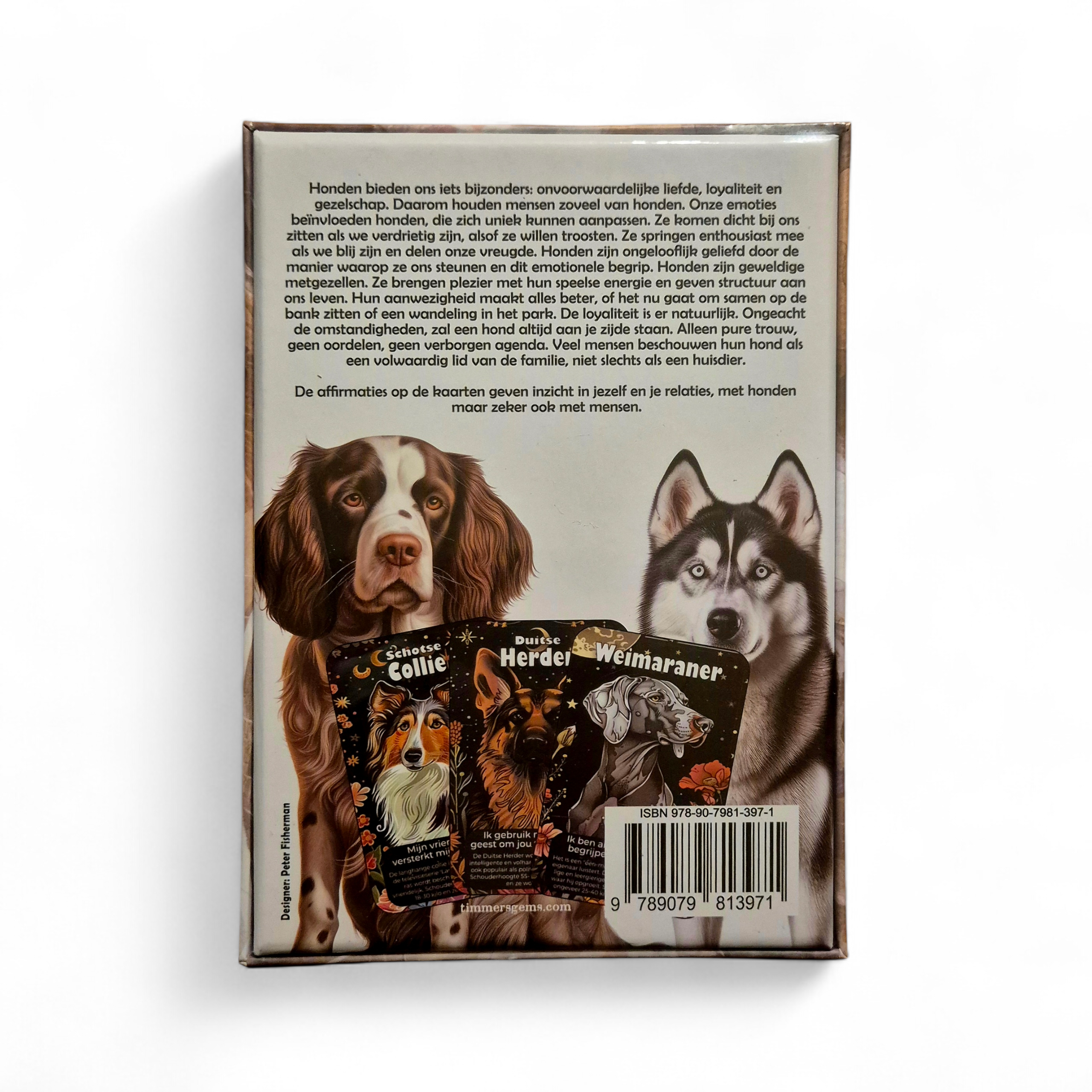 Hondengeheimen kaarten met honden affirmaties