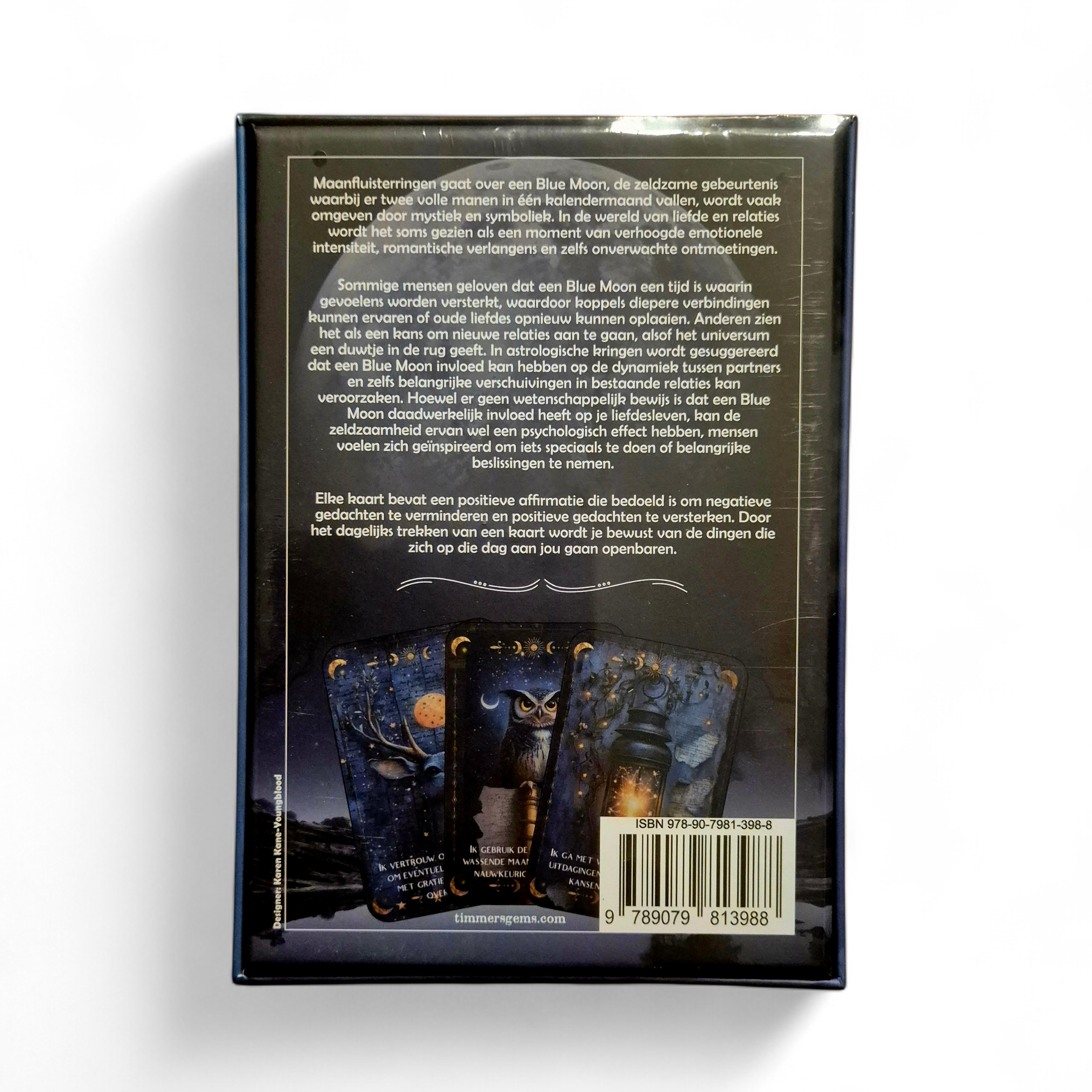 Maanfluisteringen affirmatie- en orakelkaarten met maanenergie
