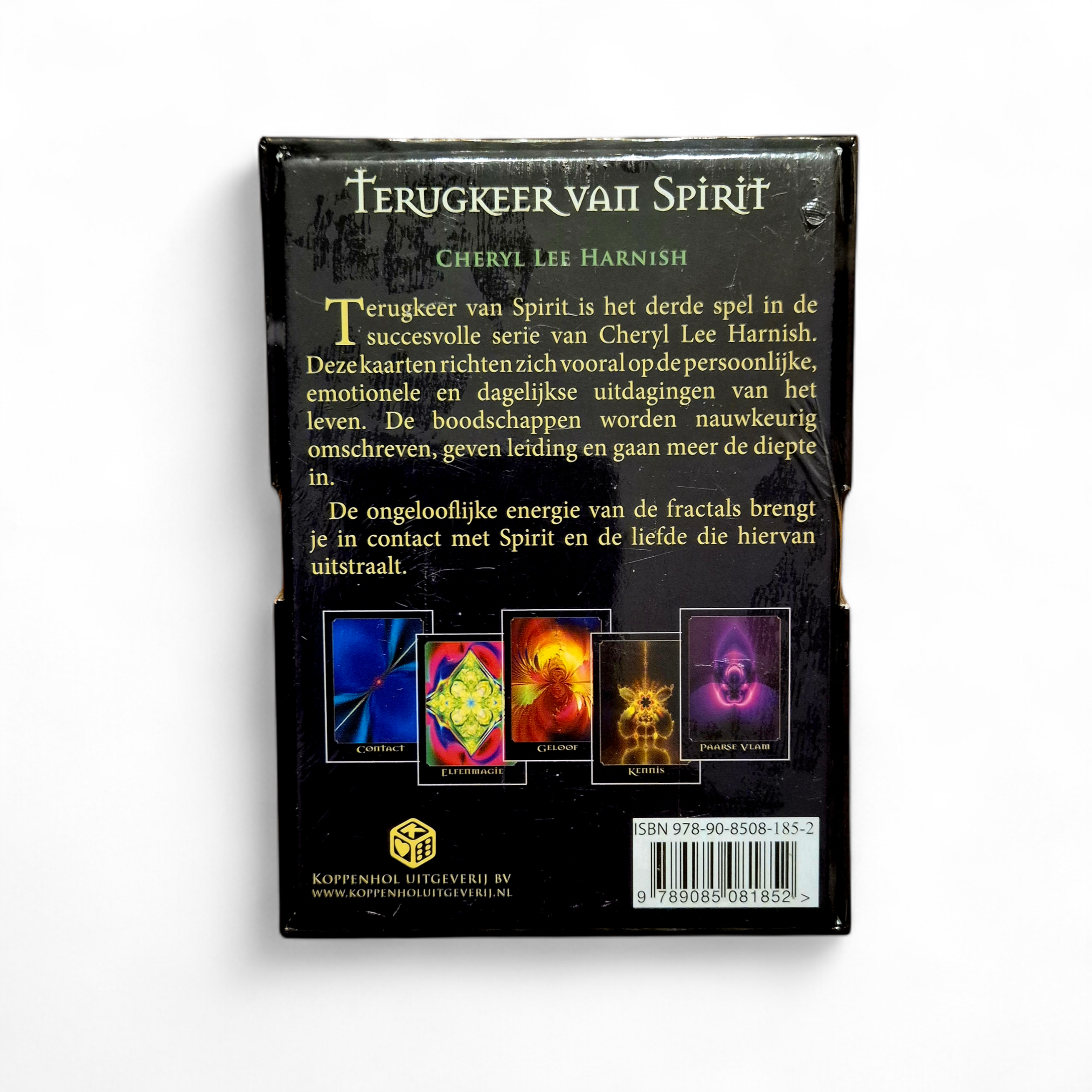 Terugkeer van Spirit orakelkaarten met handleiding en fractalillustraties