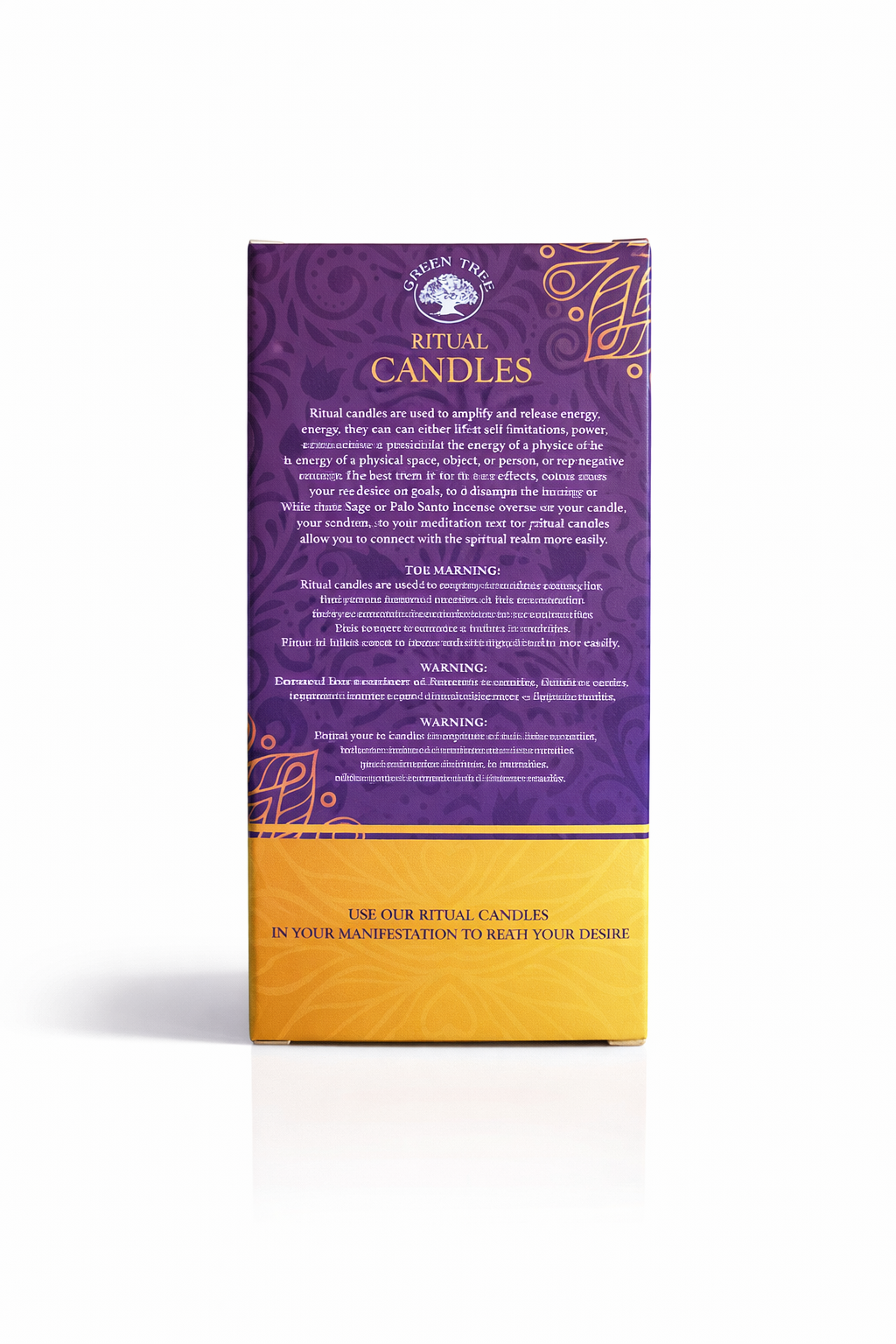 Ritual Candles Transformation rituele kaarsen Green Tree