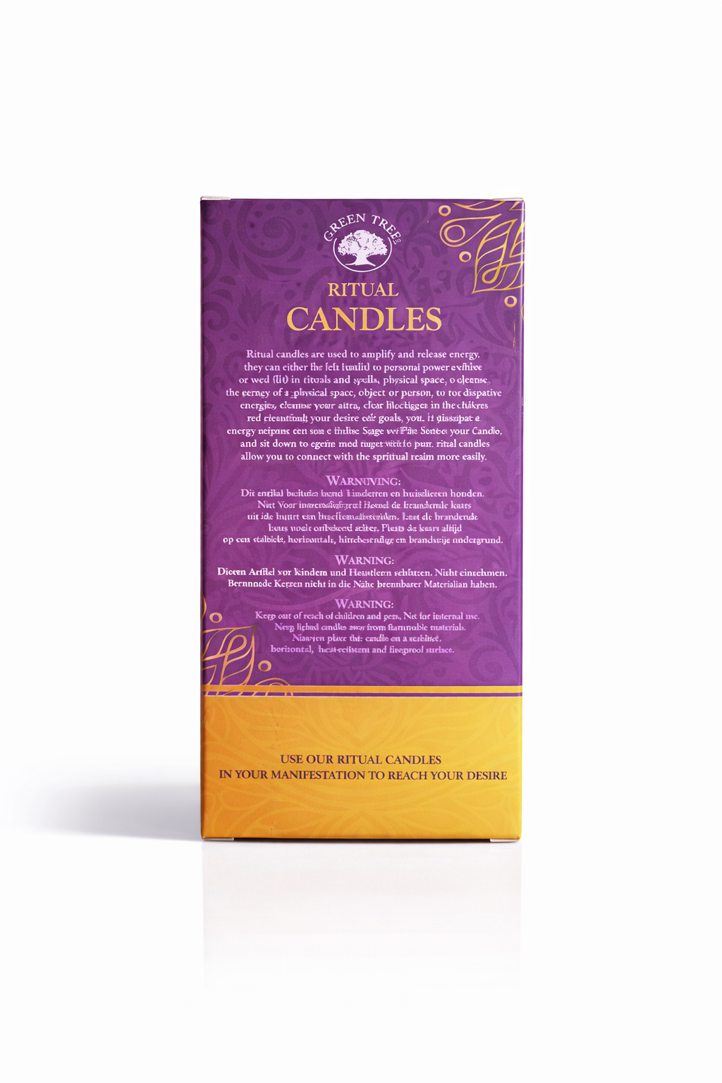 Ritual Candles Spiritual Awareness rituele kaarsen Green Tree